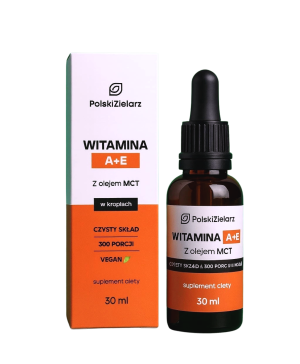 POLSKI ZIELARZ WITAMINA A+ E 30ML Z OLEJEM MCT