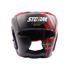 STORMCLOUD KASK BOKSERSKI LYNX CZARNO CZERWONY