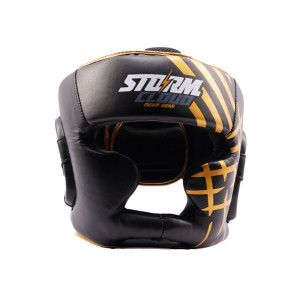 STORMCLOUD KASK BOKSERSKI LYNX CZARNO ZŁOTY