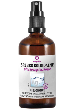 MYVITA SREBRO KOLOIDALNE NIEJONOWE 50PPM 100 ML