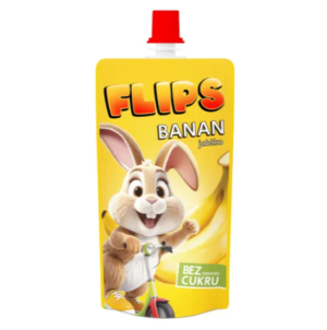 FLIPS MUS BANAN JABŁKO 100% B/CUKRU 100G
