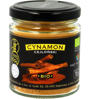 PIĘĆ PRZEMIAN CYNAMON CEJLOŃSKI BIO 70G