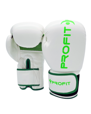 PROFIT RĘKAWICE BOKSERSKIE BOLT WHITE NEON GREEN