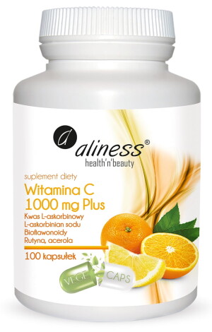 ALINESS WITAMINA C 1000MG PLUS 100 VEGE CAPS