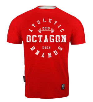 OCTAGON T-SHIRT ATHLETIC BRANDS RED