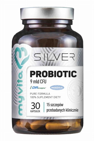 MYVITA SILVER PURE 100% PROBIOTYK 9MLD 30KAPS