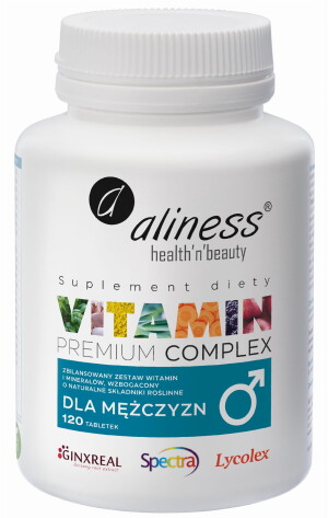 ALINESS PREMIUM VIT. COMPLEX DLA MĘŻCZYZN 120 TABL