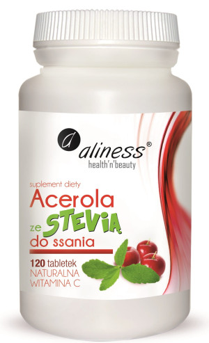 ALINESS ACEROLA ZE STEVIĄ DO SSANIA 120TABL