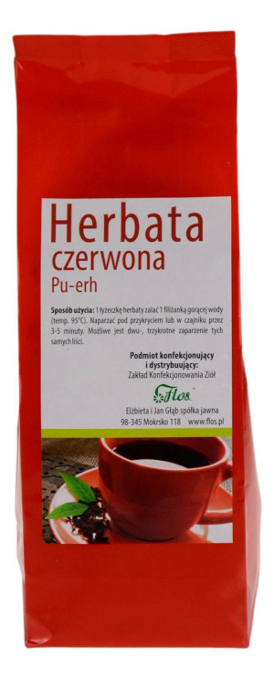 FLOS HERBATA CZERWONA PU-ERH 100G