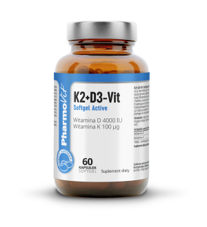PHARMOVIT K2+D3-VIT SOFTGEL ACTIVE 60KAPS