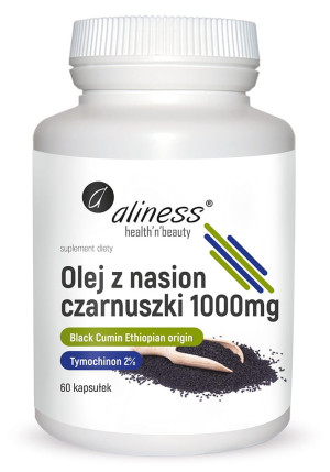 ALINESS OLEJ Z NASION CZARNUSZKI 2% 1000MG 60 KAPS