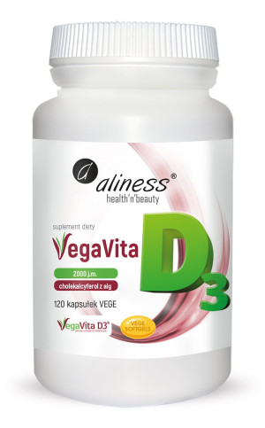 ALINESS NATURALNA WIT. D3 VEGAN 2000J.M. 120 KAPS