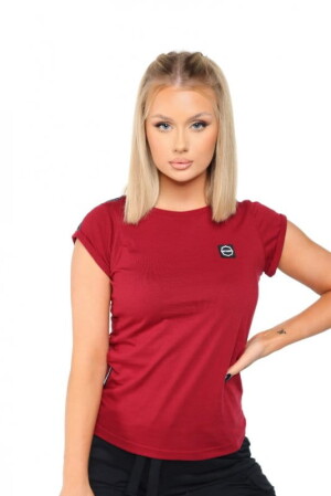 OCTAGON T-SHIRT DAMSKI STRIPE BURGUND