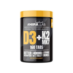 HIRO.LAB VITAMIN D3 4000IU+K2MK7 160TABS
