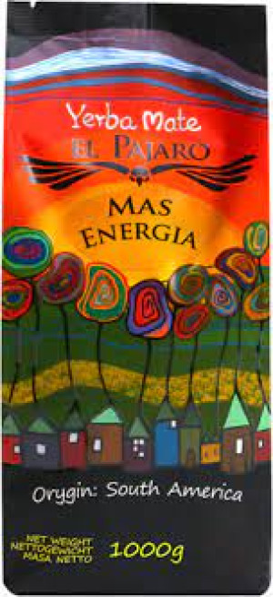 YERBA MATE EL PAJARO MAS ENERGIA 400G