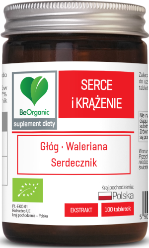 BEORGANIC SERCE I KRĄŻENIE BIO 500MG 100T