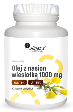 ALINESS OLEJ Z NASION WIESIOŁKA 1000MG 90KAPS
