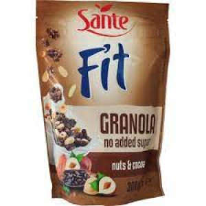 FIT GRANOLA ORZECHY KAKAO BEZ CUKRU 300G