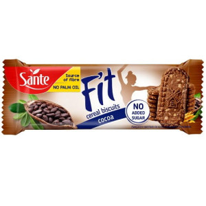 FIT CIASTECZKA ZBOŻOWE KAKAOWE BEZ CUKRU 50G