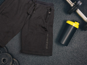 GASPARI SHORTS LOGO BLACK