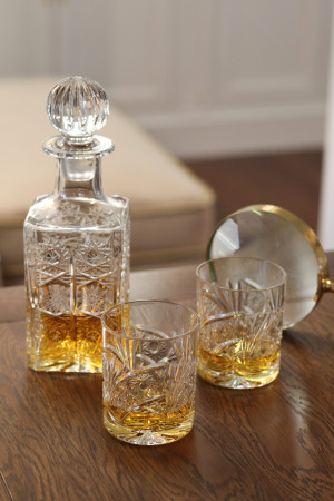 Kryształowy zestaw do whisky