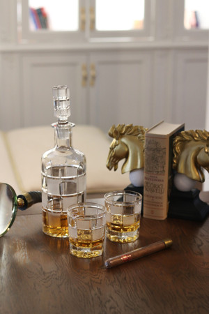Kryształowy zestaw do whisky