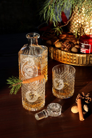Kryształowy zestaw do whisky