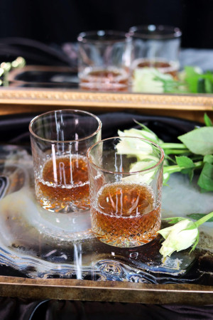 Zestaw kryształowych szklanek do whisky