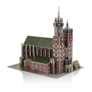 Puzzle 3D - Kościół Mariacki - Kościół archiprezbiterialny Wniebowzięcia Najświętszej Marii Panny w Krakowie