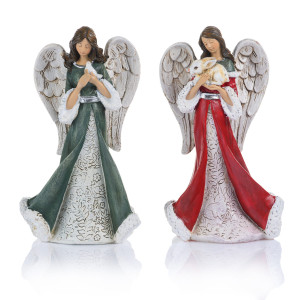 Figurka - Anioły ze Zwierzętami - 19 cm - Decorato