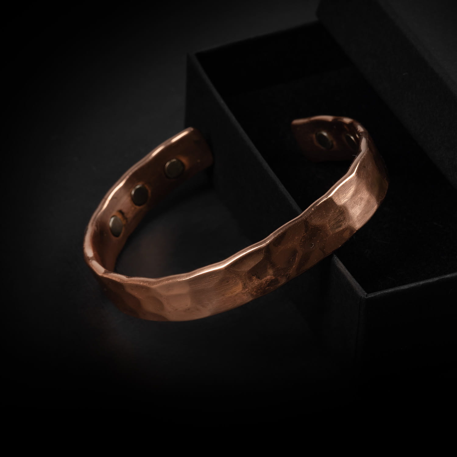 Bransoletka Miedziana - Długość 16,5 cm - Ozdobne Pudełko