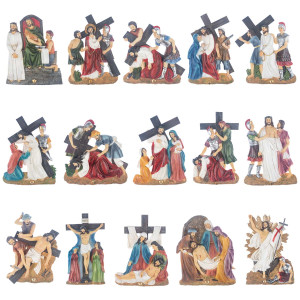 Droga krzyżowa - Stacje Drogi Krzyżowej - płaskorzeźba - żywica