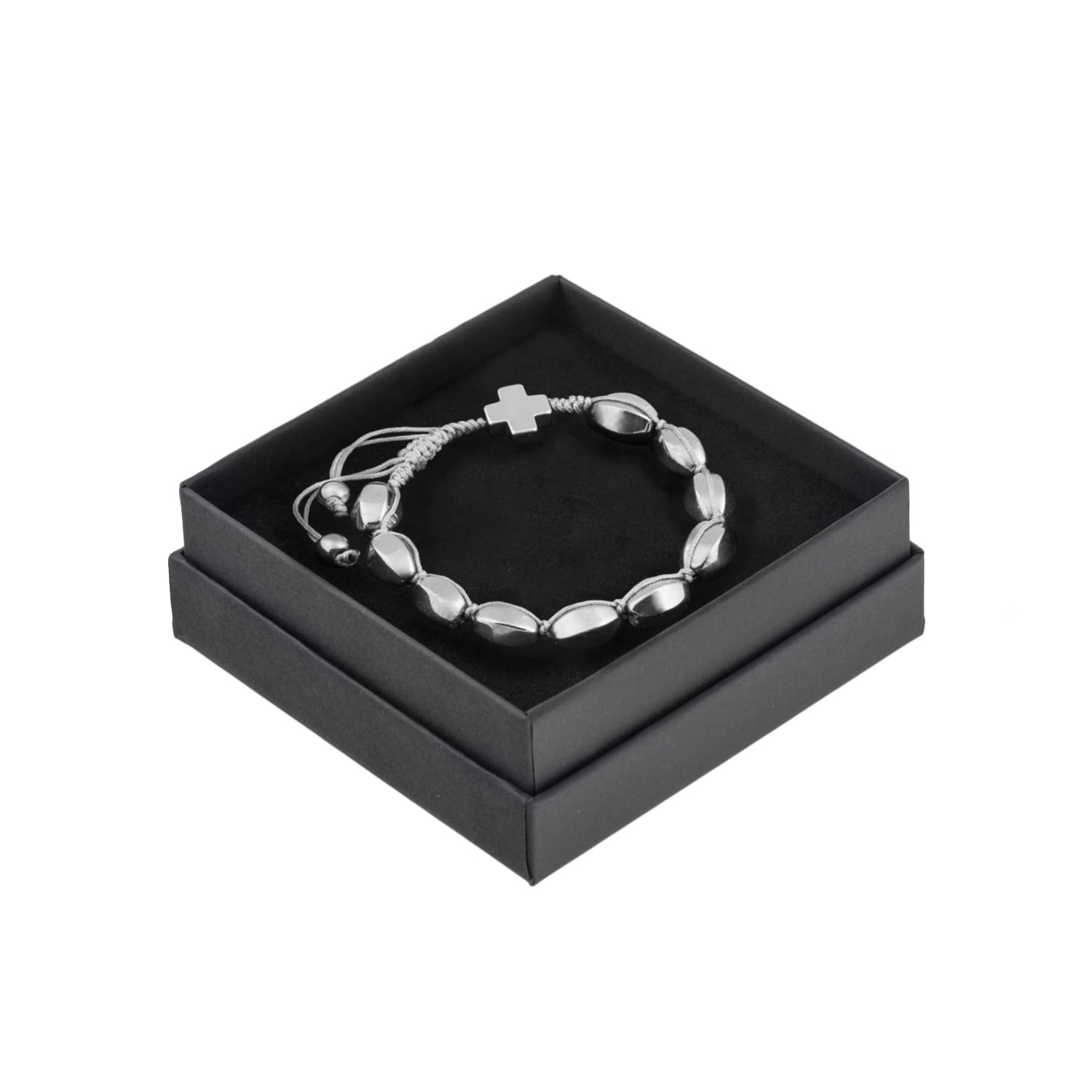 Bransoletka Z Kamienia Naturalnego - Dziesiątek Różańca - Hematyt - Koralik 12 mm -  Pudełko Ozdobne - Ematite