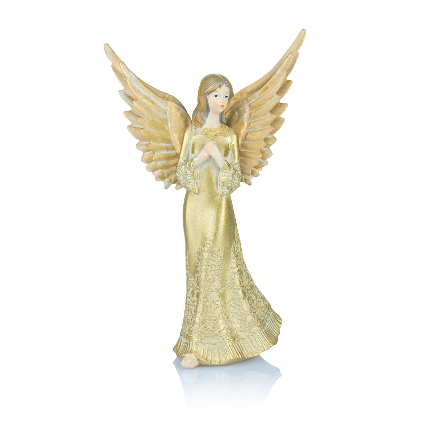 Anioł - 17 cm - Decorato