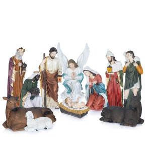 Szopka Bożonarodzeniowa - Zestaw 11 Figur - 147 cm - Grande