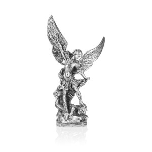 Figurka - św. Michał Archanioł - metal - 20,5 cm