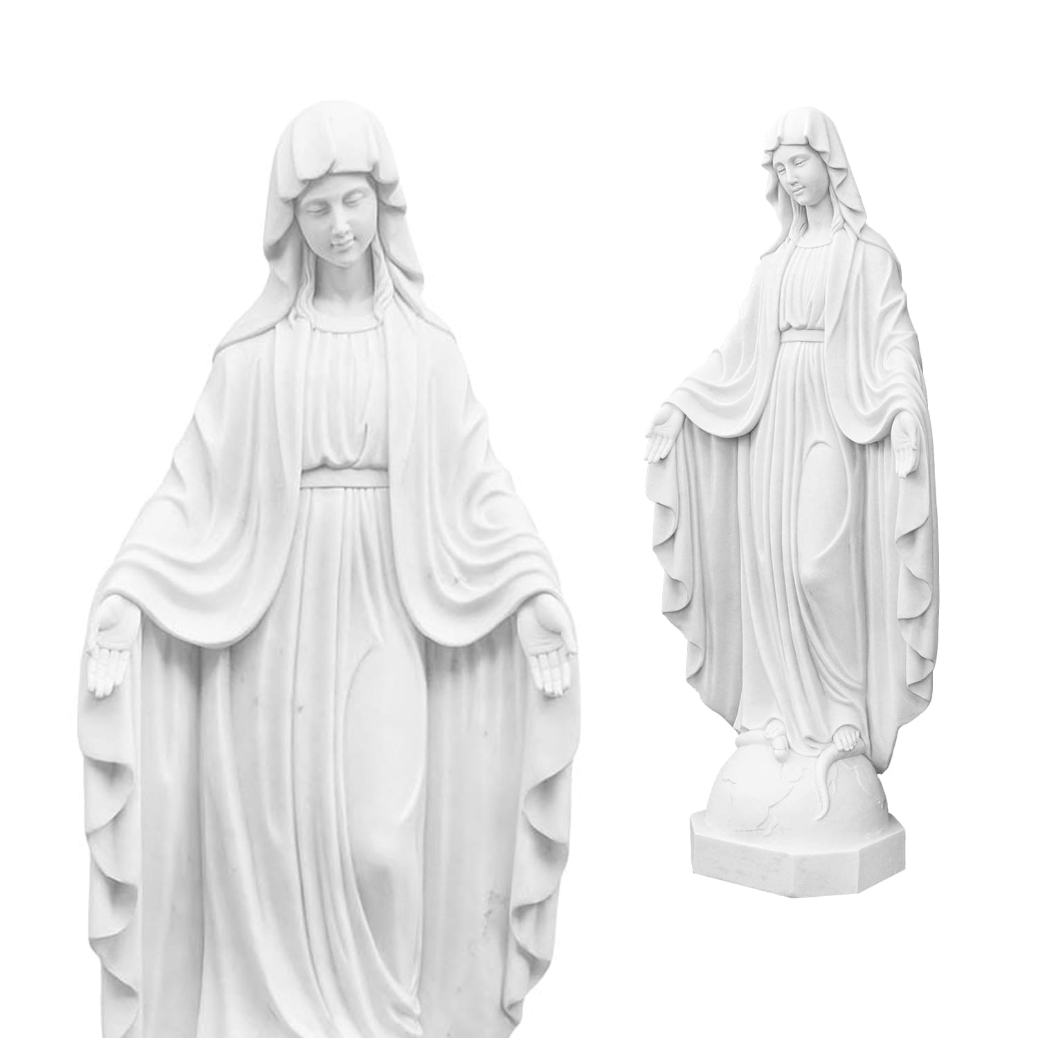 Figura - marmur - Matka Boża Niepokalana - 140 cm