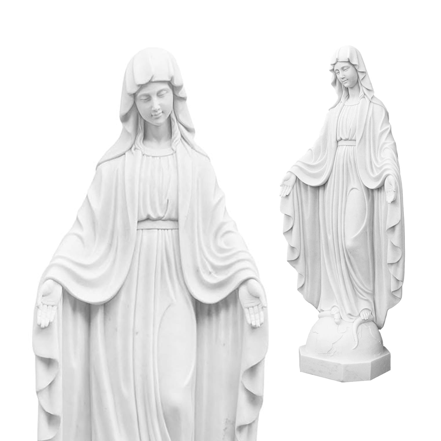 Figura - marmur - Matka Boża Niepokalana - 160 cm