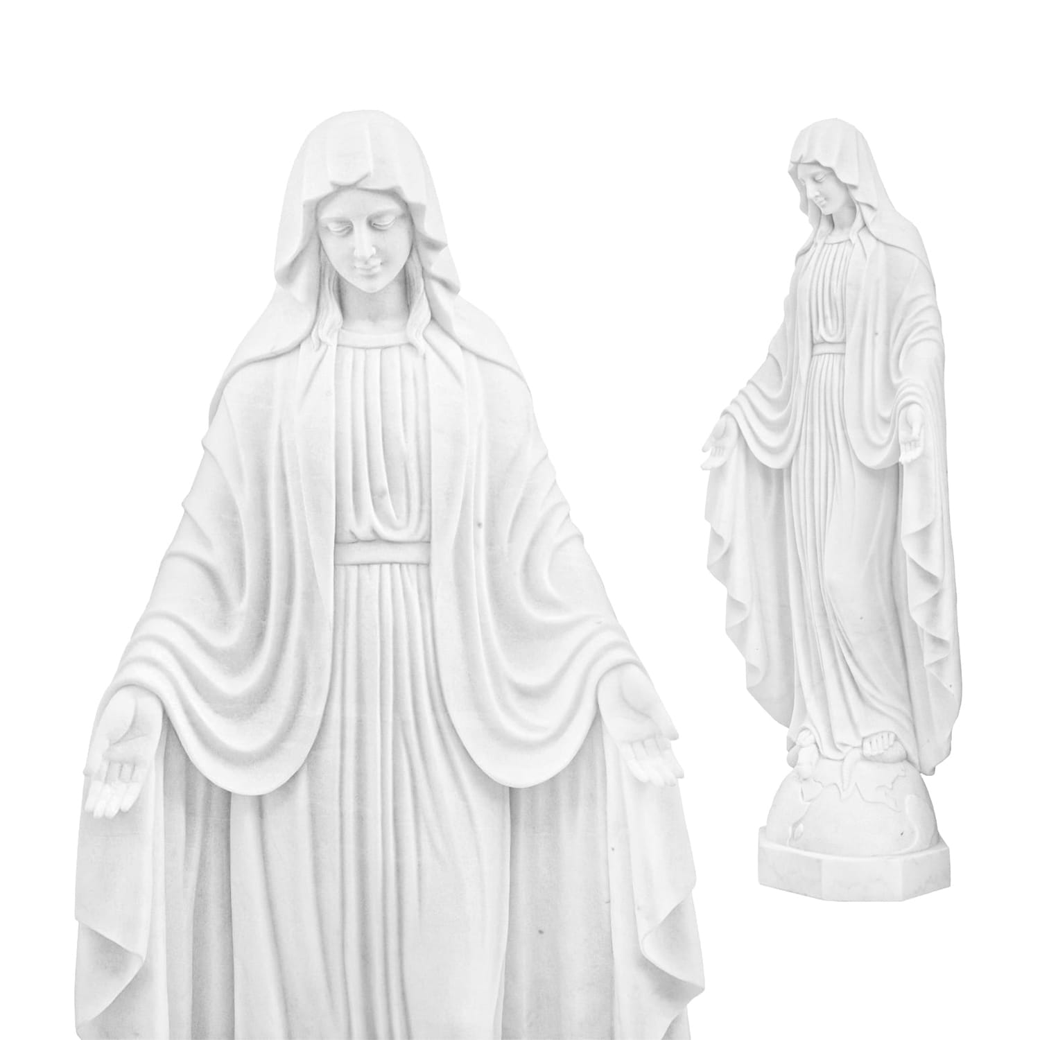 Figura - marmur - Matka Boża Niepokalana - 180 cm