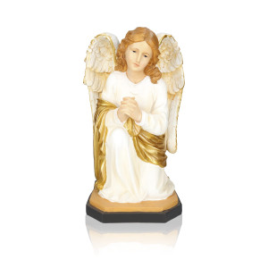 Figura - Anioł w Biało-Złotej Szacie - 50 cm - Grande