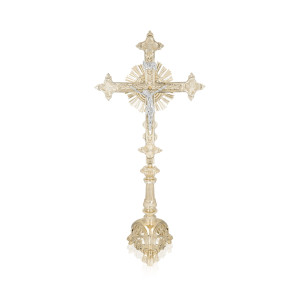 Krzyż ołtarzowy - mosiądz - 80 cm