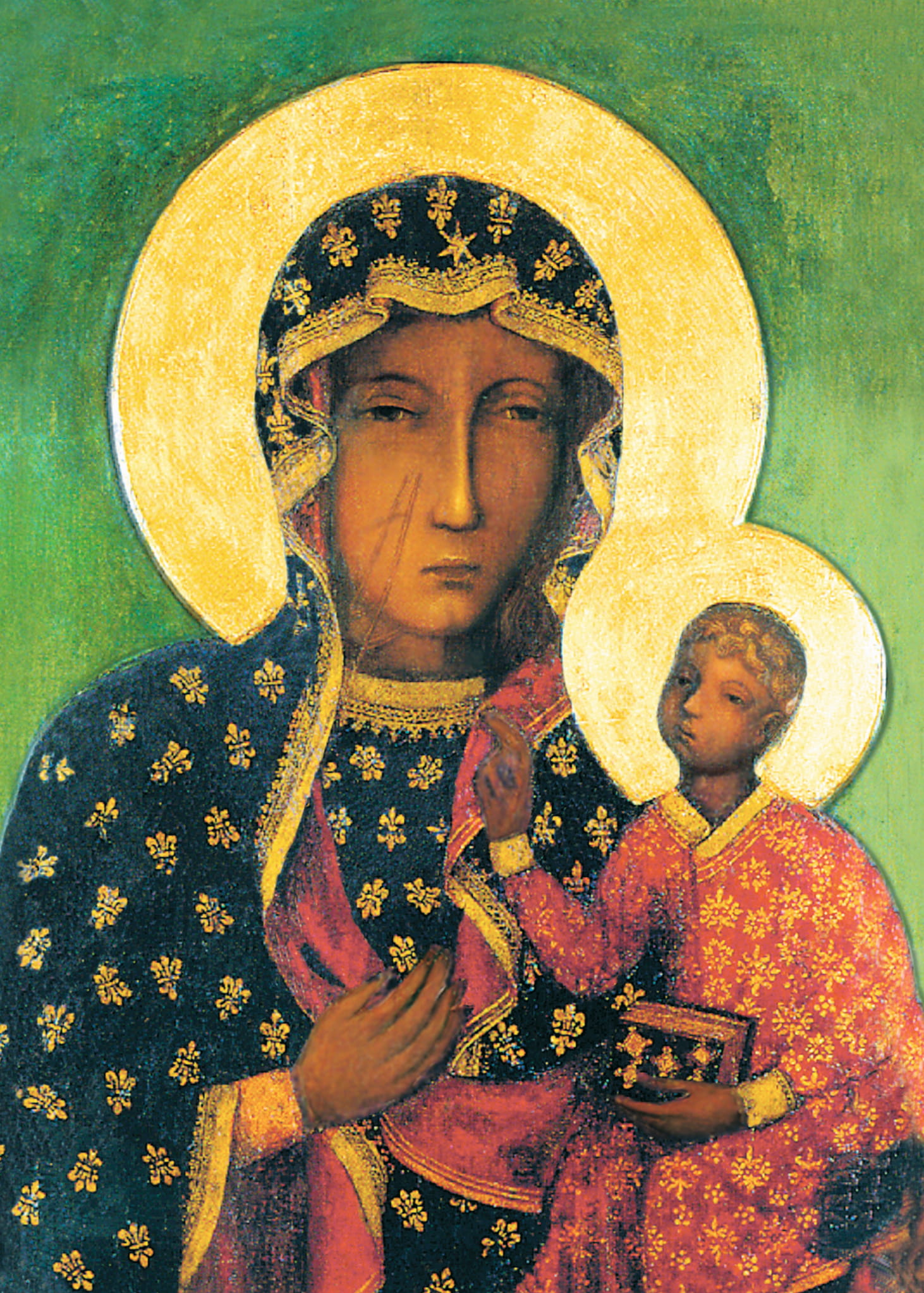 Wyklejanka - 50 x 40 cm - Matka Boża Częstochowska - Diamentowa Mozaika - DIY
