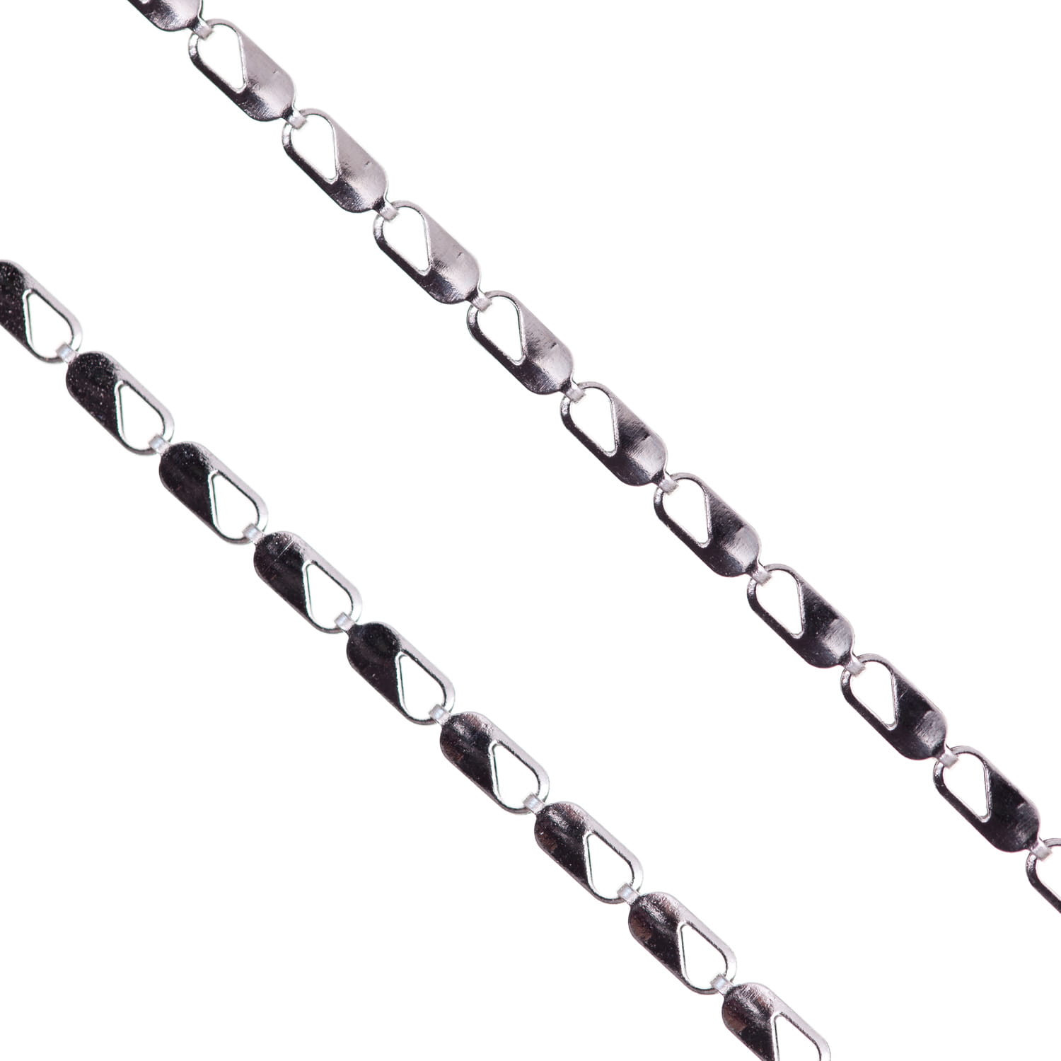 Łańcuszek - Blaszki Ze Stali Szlachetnej - Acciaio - Długość 55 cm