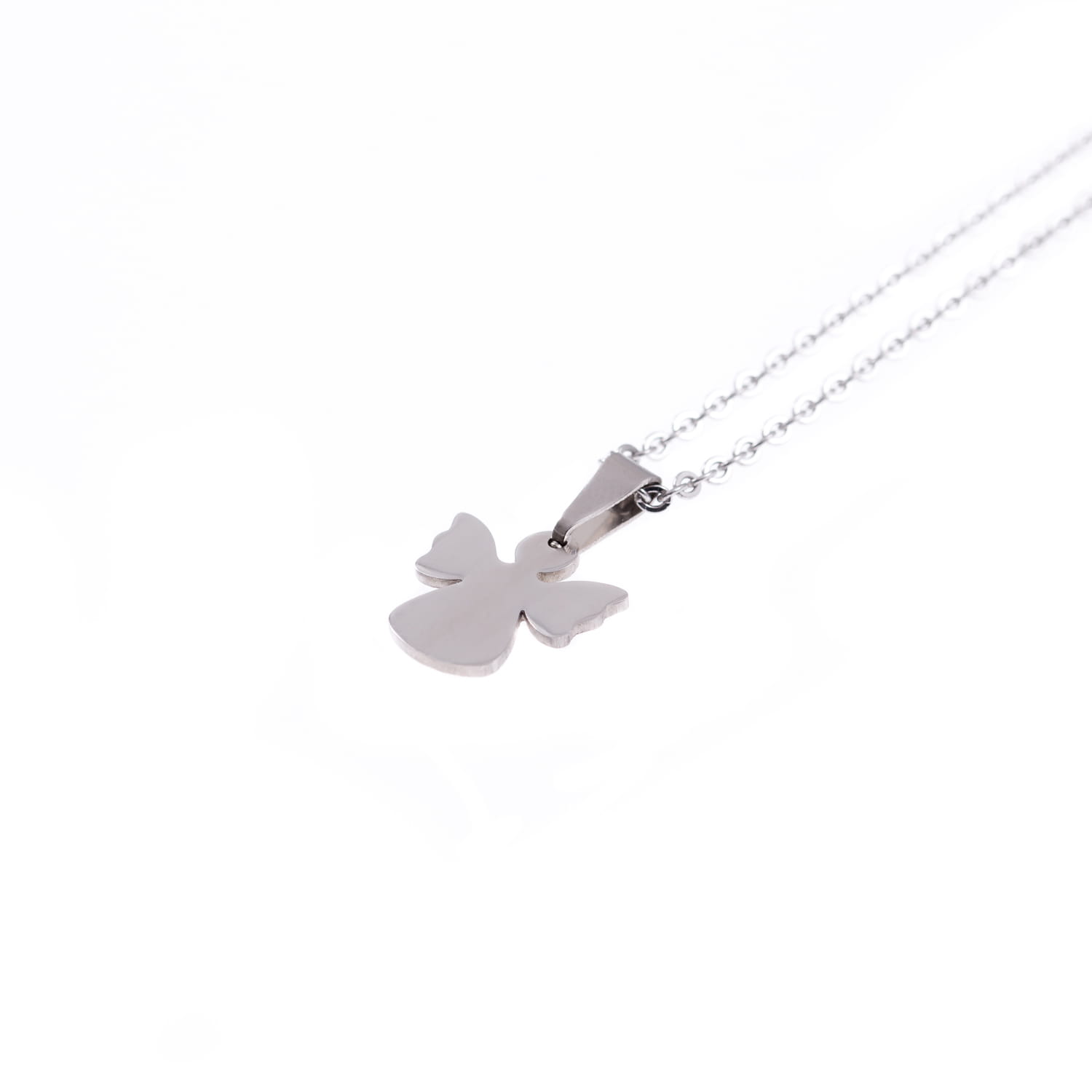 Naszyjnik Srebrny - Aniołek - Acciaio - Zawieszka 1,5 cm