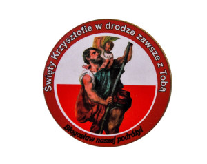 Modlitwa Kierowcy okrągła św. Krzysztof do samochodu