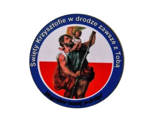 Modlitwa Kierowcy okrągła św. Krzysztof do samochodu