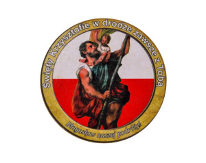 Modlitwa Kierowcy okrągła św. Krzysztof do samochodu