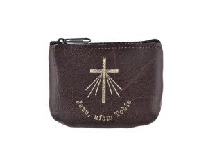 Etui Na Różaniec Na Zamek Ciemny Brąz