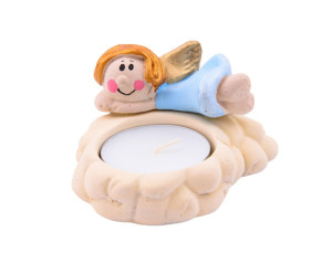 Świeczka Aniołek Tealight Niebieski