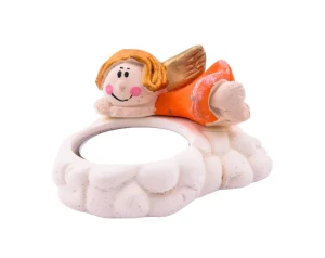 Świeczka Aniołek Tealight Pomarańczowy
